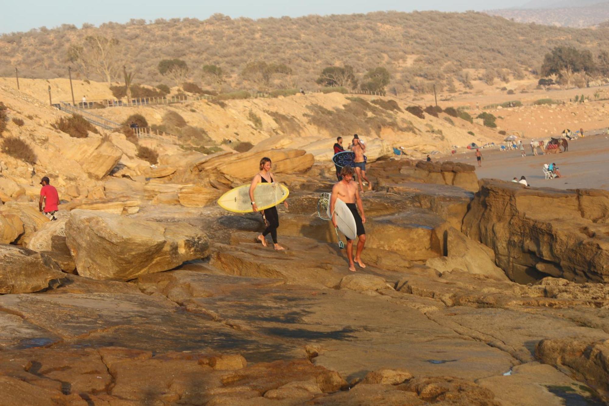 Sable Beach Surf Camp Taghazout Exteriör bild